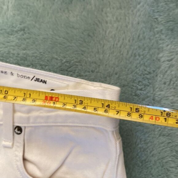 rag & bone white bucquet Marilyn crop jeans - Picture 9 of 11